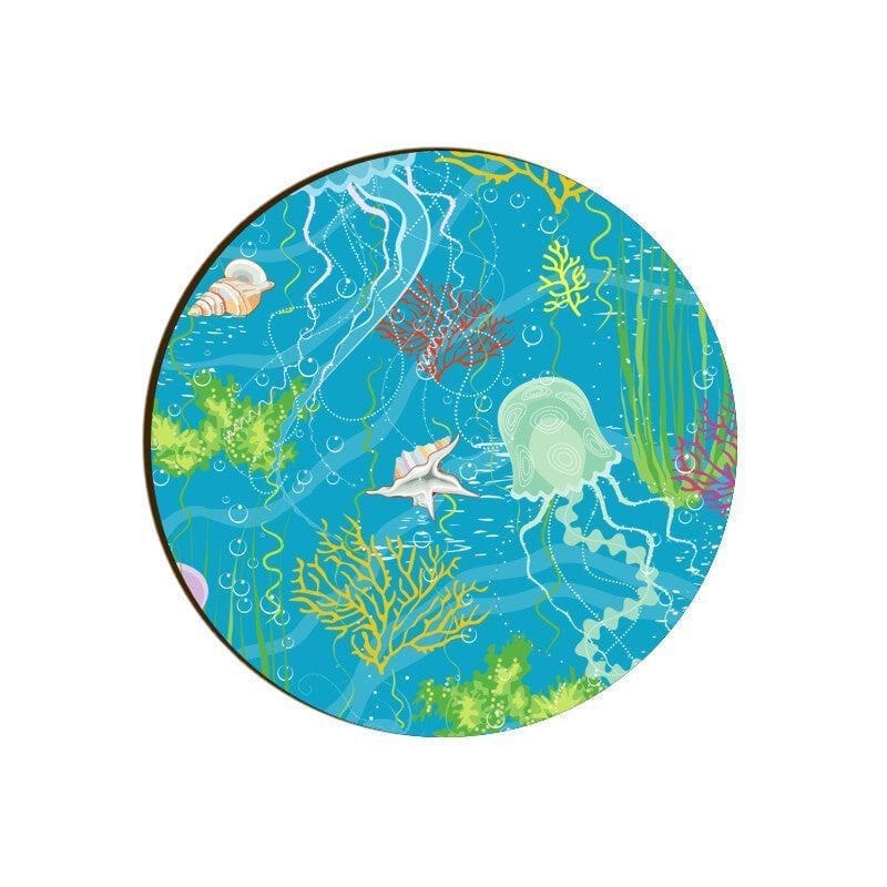 Stunning Sealife Round Coaster