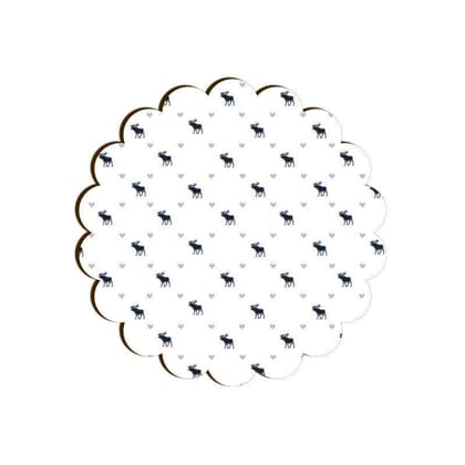 Run Free Reindeer Scallop Coaster