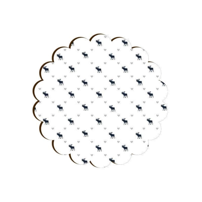 Run Free Reindeer Scallop Coaster