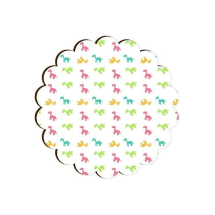 Dino Be Mine-O Scallop Coaster