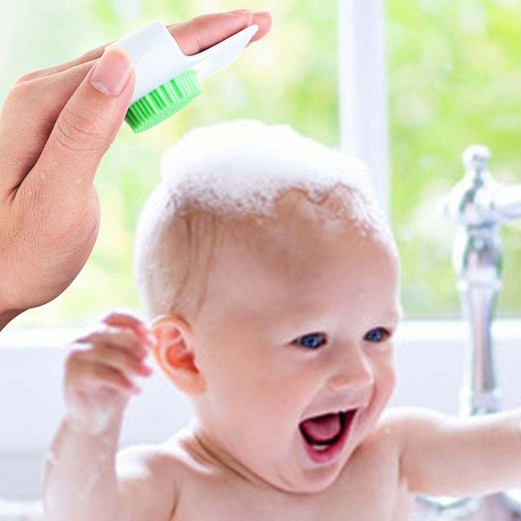 Q D Baby Scalp Shampoo Brush Hair Comb LICE NIT Silicon Scalp Massager Wet Dry Hair for Baby Girl and BOY