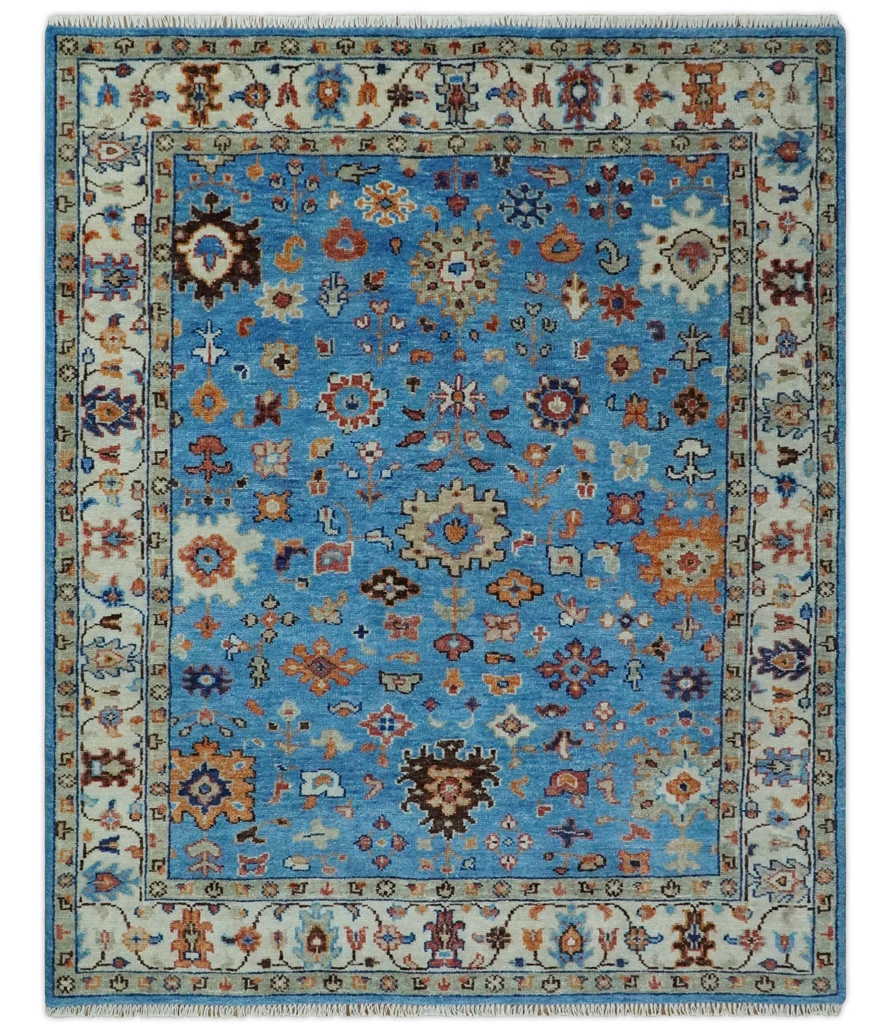 The Carpet Collective Hand Knotted Turkish Oushak Carpets, 100% Wool Rugs All Size