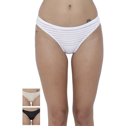 BASIICS by La Intimo Women's Travieso Naughty Brief Panty (Pack of 3)