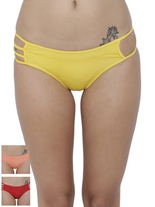 BASIICS by La Intimo Women's Er?tico Exotic Bikini Panty (Pack of 3)