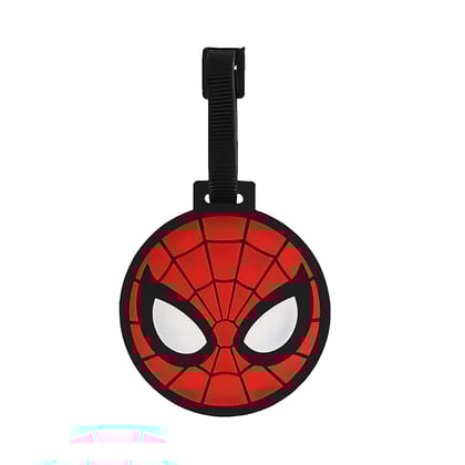 MARVEL Luggage Tag PVC Silicon Suitcase Tags Luggage Labels for Suitcases with PVC Loop Travel Tags for Baggage Identity ID Labels (RED) AZ1010
