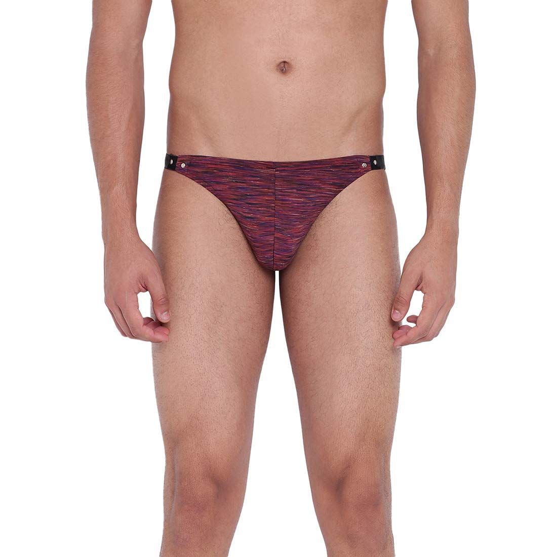 La Intimo Men's Modal Thong (Pack of 1) (LITH031SG0_S_Steel Grey_S)