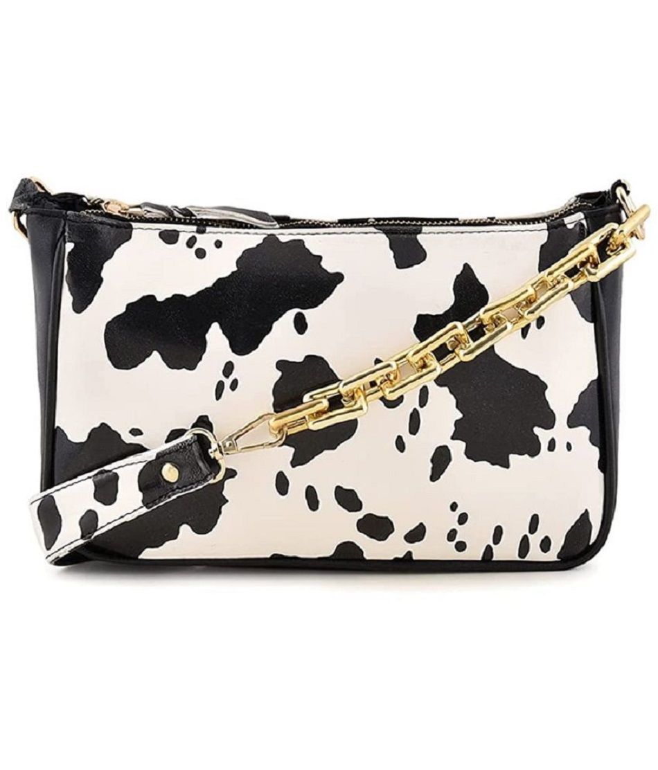 Lychee bags Women Pu Croco Finish Shoulder Bag