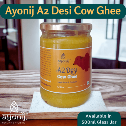 Ayonij A2 Desi Cow Ghee - 500ml