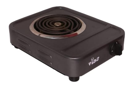 Vids 2000 Watt Coil Electric Stove (Copper Wire With 15 Amp Power Plug) / Electric Cooking Heater/G Coil Hot Plate Cooking Stove/Induction Cooktop (Mild Steel Body) (1 Burner)