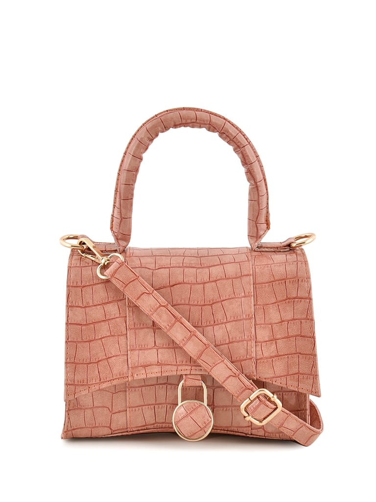Lychee Bags Women Pu Croco Finish Sling Bag - Handbags | Buy online on ZillyBuy