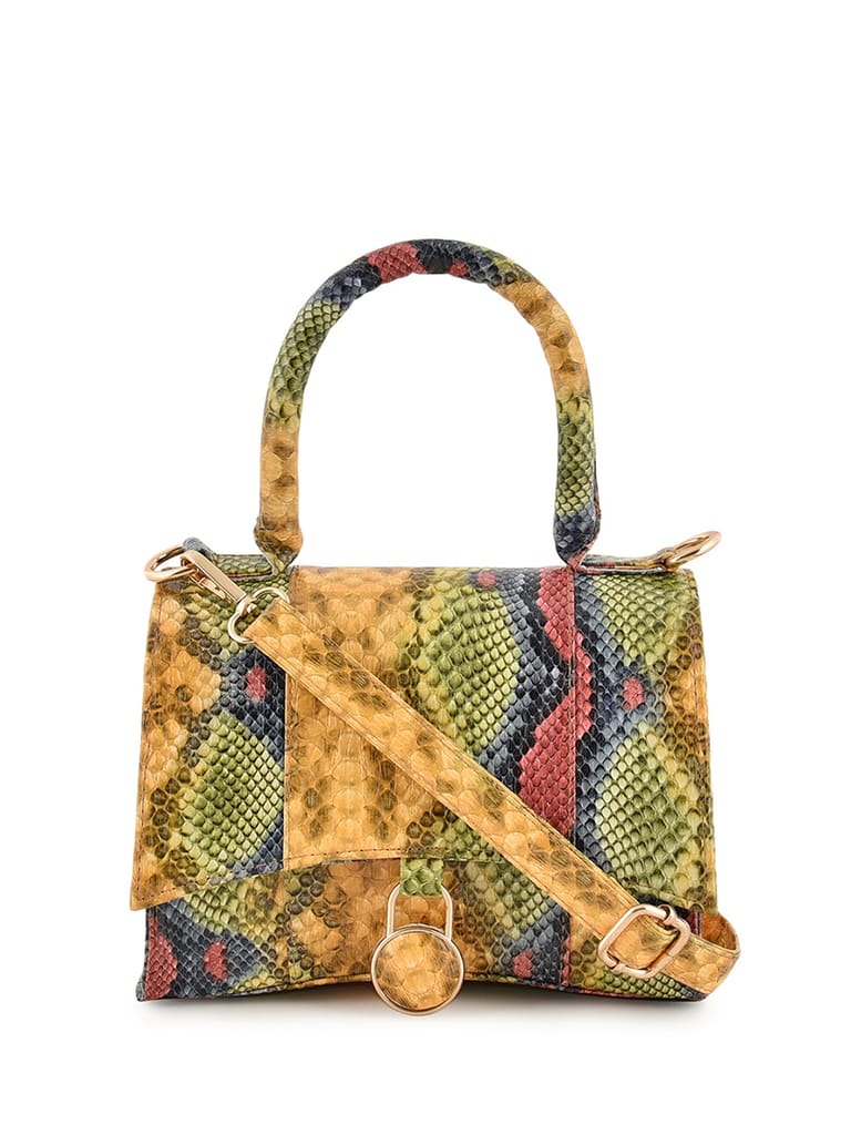 Lychee Bags Women Pu Croco Finish Sling Bag - Handbags | Buy online on ZillyBuy