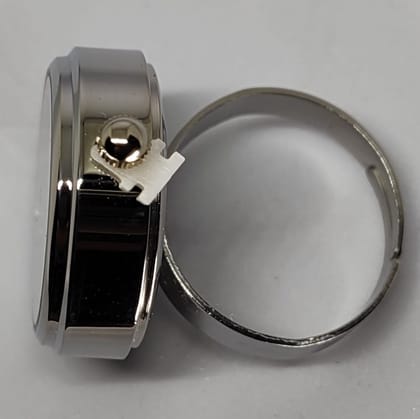 YAKH Chic Designer Pink Dial Ring Watch