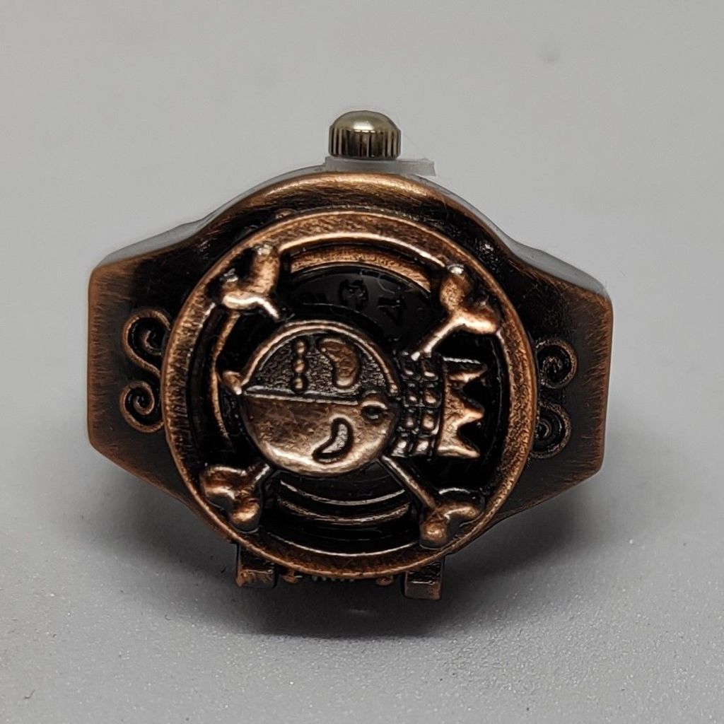 YAKH Cross Skull Ring Watch Bronze