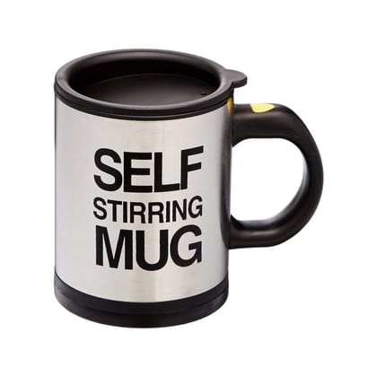 URBAN CREW SELF STIRRING MUG USED IN ALL KINDS OF HOUSEHOLD AND OFFICIAL PLACES FOR SERVING DRINKS, COFFEE AND TYPES OF BEVERAGES ETC.