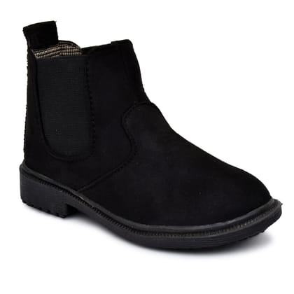 KingKarlos chelsea boots for Men( Black)