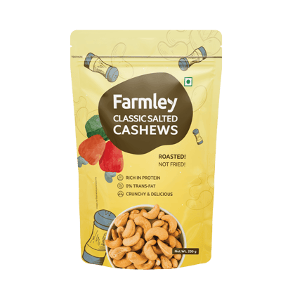 Farmley Classic Salted Roasted Cashews 200g