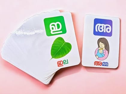 Alphabet Flash Card Malayalam