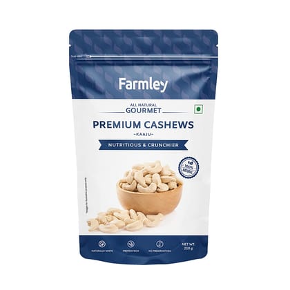 Farmley Premium Whole Cashews | Mangalore Origin Kaju (250 g)