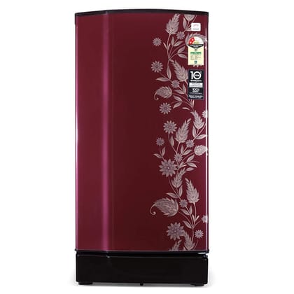 Godrej 180 L 2 Star Direct Cool With Jumbo Vegetable Tray Single Door Refrigerator (RD EDGE 205B WRF DR WN, Drenim Wine)