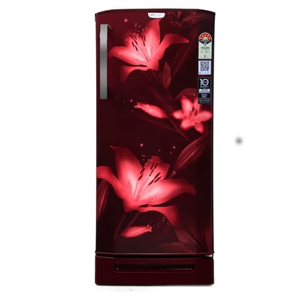Godrej 180 L 5 Star Inverter, Turbo Cooling Technology, 24 Days Farm Freshness Direct Cool Single Door Refrigerator With Base Drawer (RD EDGENEO 207E TDI BH WN, Blush Wine)
