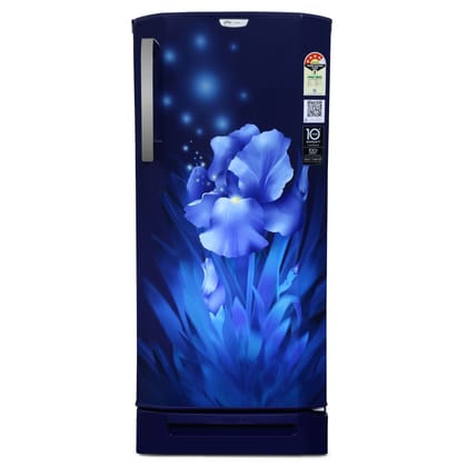 Godrej 180 L 4 Star Turbo Cooling Technology, 24 Days Farm Freshness Direct Cool Single Door Refrigerator With Base Drawer (RD EDGENEO 207D TDF AQ BL, Aqua Blue)