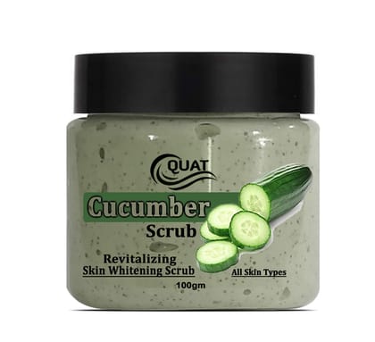 Quat Cucumber Face Scrub for Glowing Skin,Oily,Dry Skin,Women,Men (100gm)