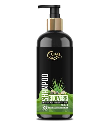 Quat Natural Aloevera 99% Silky & Stronger Hair Shampoo, Paraben Free - 500 ML
