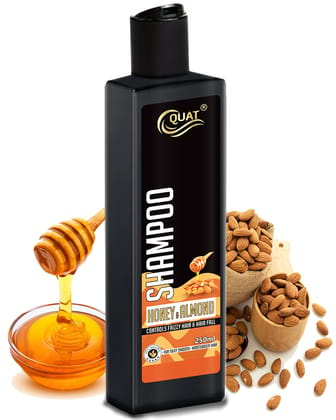 Quat Honey & Almond hair shampoo for controls frizzy hair and hairfall (250ml)