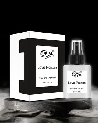 QUAT Love Poison Eau De Parfum - Premium Long Lasting Fragrance Spray Perfume - 35 ml (For Men & Women)