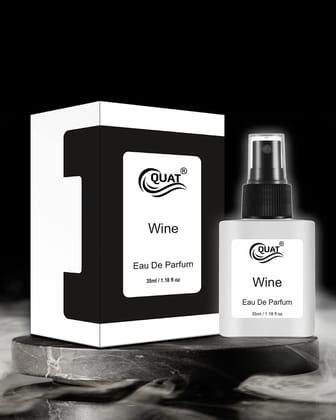 QUAT Wine Eau De Parfum - Premium Long Lasting Fragrance Spray Perfume - 35 ml (For Men & Women)
