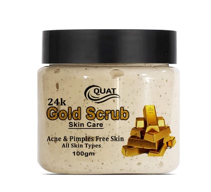 Quat gold Face Scrub for Glowing Skin for Women & Men