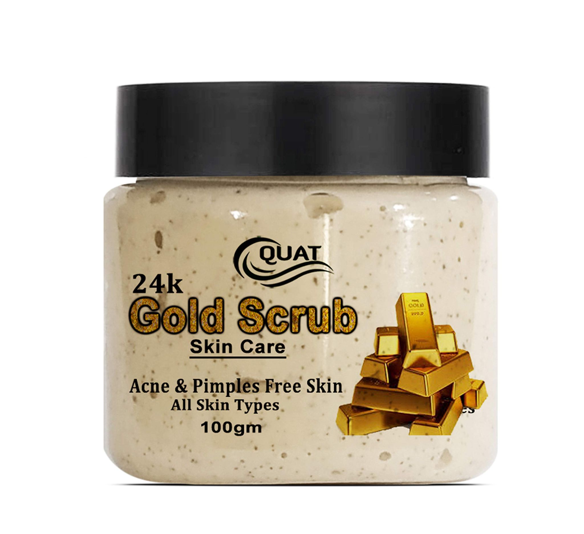 Quat gold Face Scrub for Glowing Skin for Women & Men