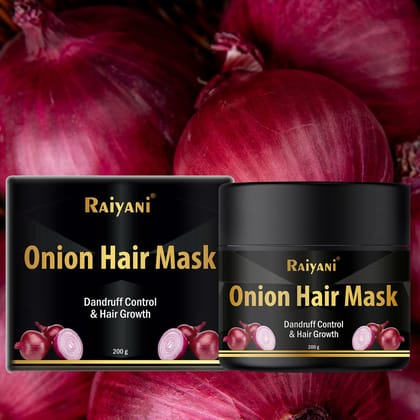 Raiyani Onion Hair Mask for Hairfall and dandruff control (200gm)