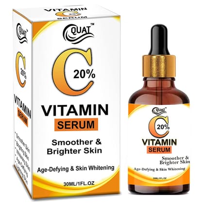 Quat 20% Vitamin C Face Serum for Glowing Skin,Smoother & Brighter Skin,Whitening Skin,Women