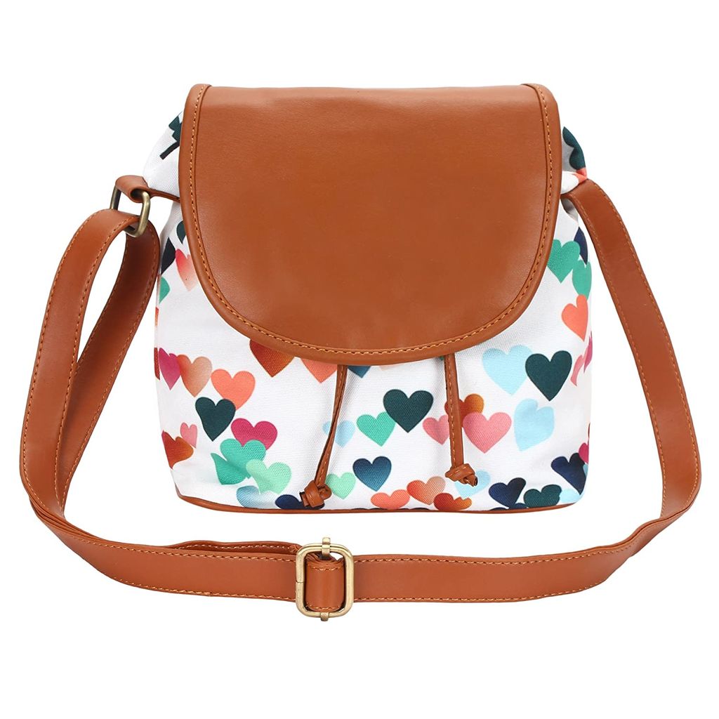 Lychee bags Women Canvas/PU Amie Sling Bag for Girls - Handbags | Buy online on ZillyBuy