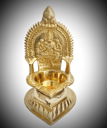 NAAYAGI ® - VAARAHI AMMAN VILAKKU / DEEPAM / Diya - Pure Brass Made, MEDIUM HIGH  - 5.5 INCH HIGH