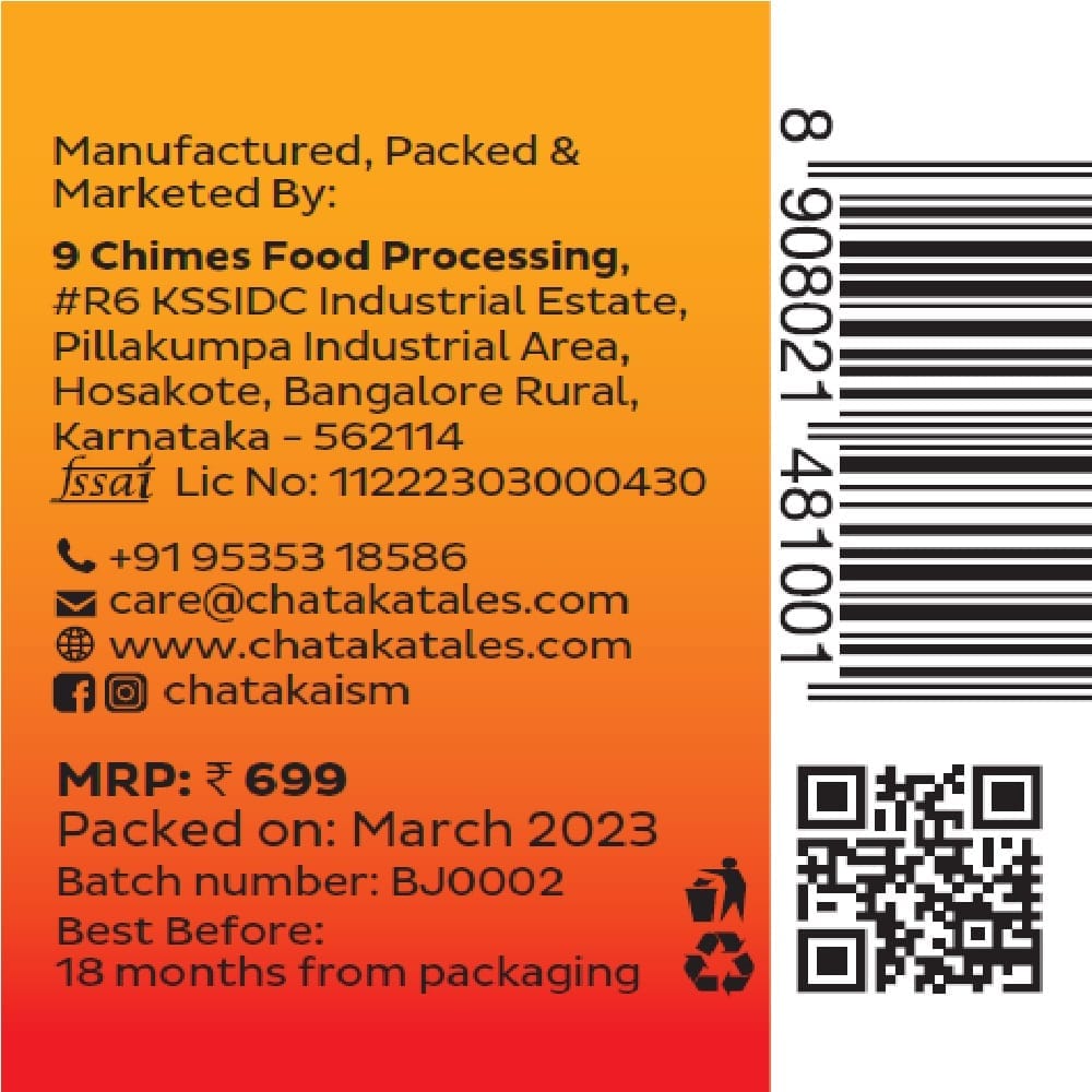 Chataka Tales Natural Bhut Jolokia Pickle