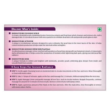 Lotus Herbals Radiant Pearl Cellular Lightening Facial Kit (37g)