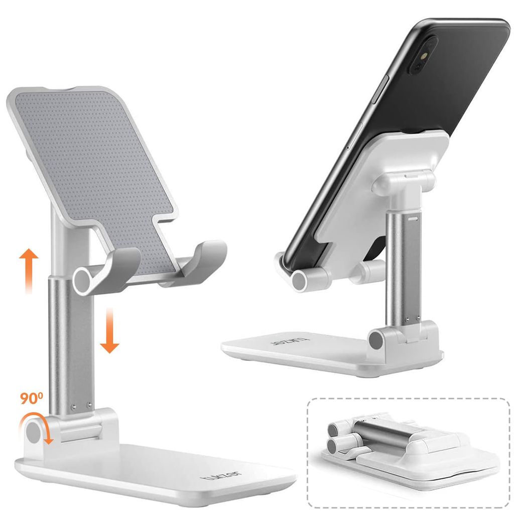 FOLDABLE MOBILE STAND WITH ANGLE ADJUSTABLE DESKTOP TABLE MOBILE HOLDER