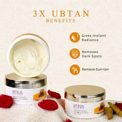 Lotus Herbals Radiance Boost Ubtan Face Mask (100gm)
