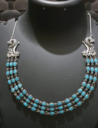Glamvila Light Blue Stones Jewellery