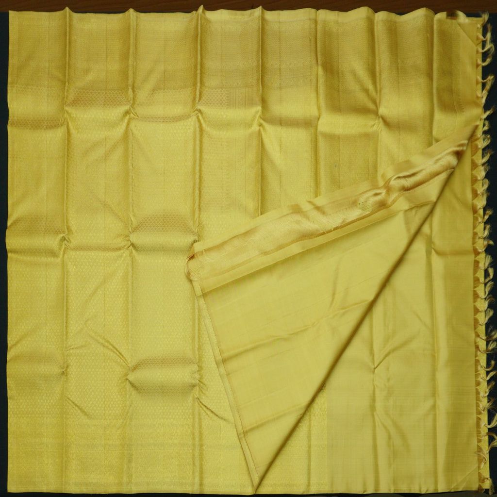 Sandal Gold Color Kanchipuram Silk Saree Self Jacquard
