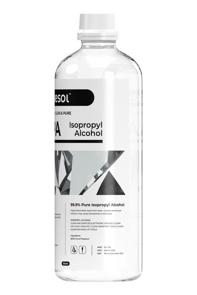 Wesol IPA Isopropyl alcohol 99.9% Spray | (CH3)2-CH-OH CAS: 67-63-0 | Premium Grade Pure without mixing | For Technical Use