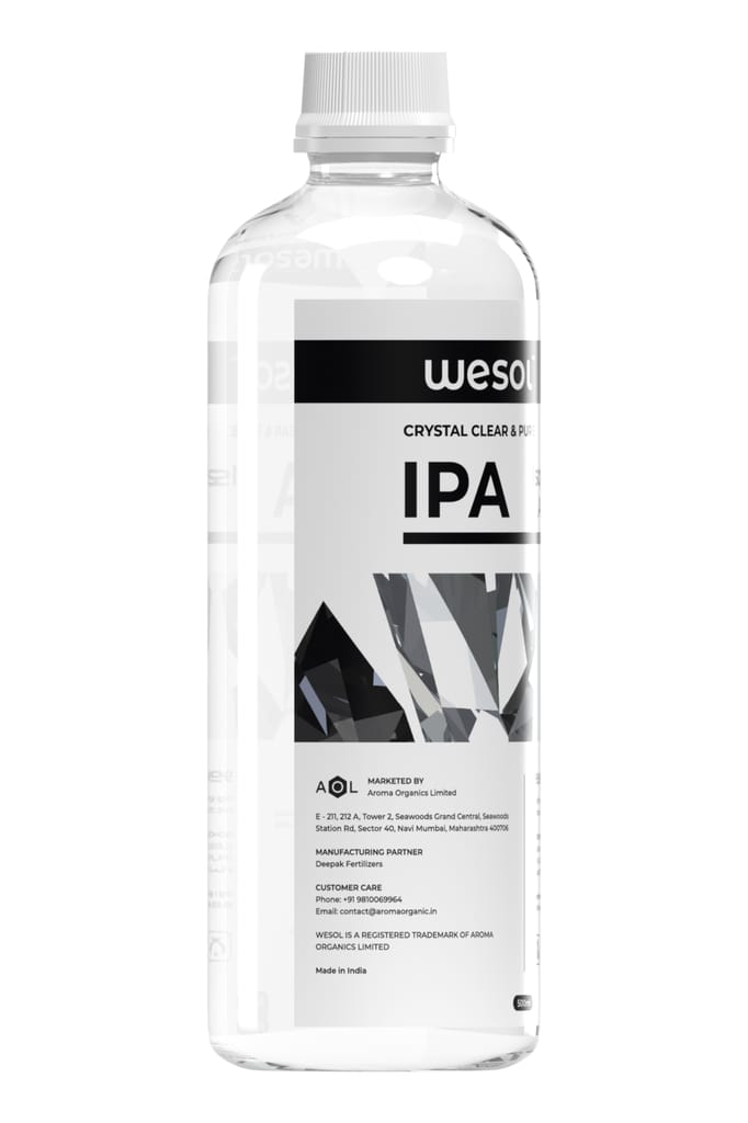 Wesol IPA Isopropyl alcohol 99.9% Spray | (CH3)2-CH-OH CAS: 67-63-0 | Premium Grade Pure without mixing | For Technical Use