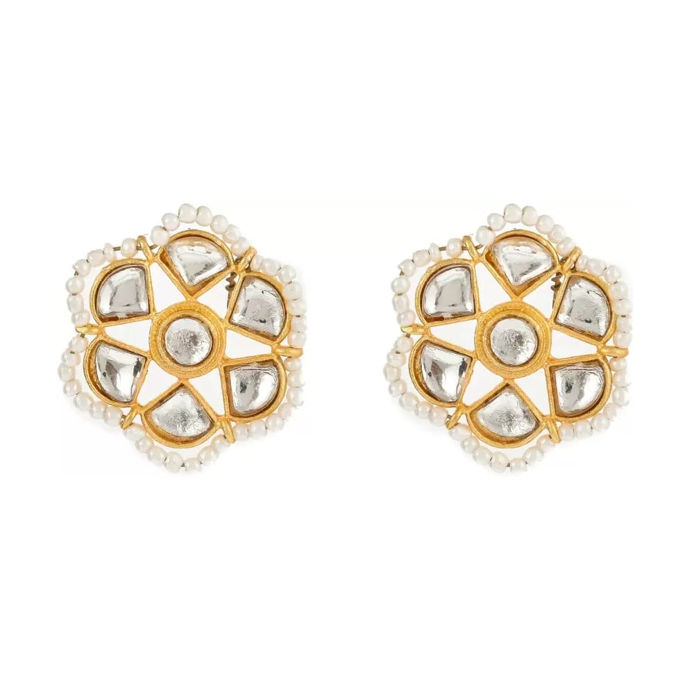 MANBHAR GEMS - Crystal Stone Beads 5 Layer Choker Necklace With Studed Fancy Designer Earring Jaipuri Choker Necklace Set for Women Royal Blue Colour