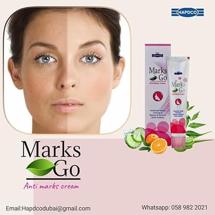 HAPDCO Marks Go Cream [ Herbal Formula For Scars & Marks ] [ Pack Of 2*25g ]