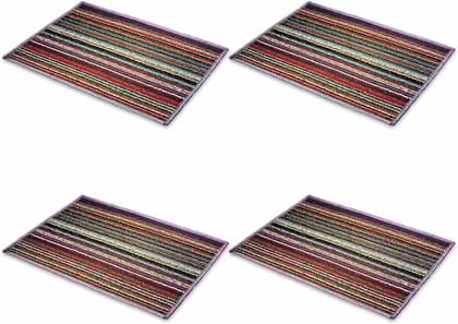 Nylon Door Mat  (Multicolor, Medium, Pack of 4)
