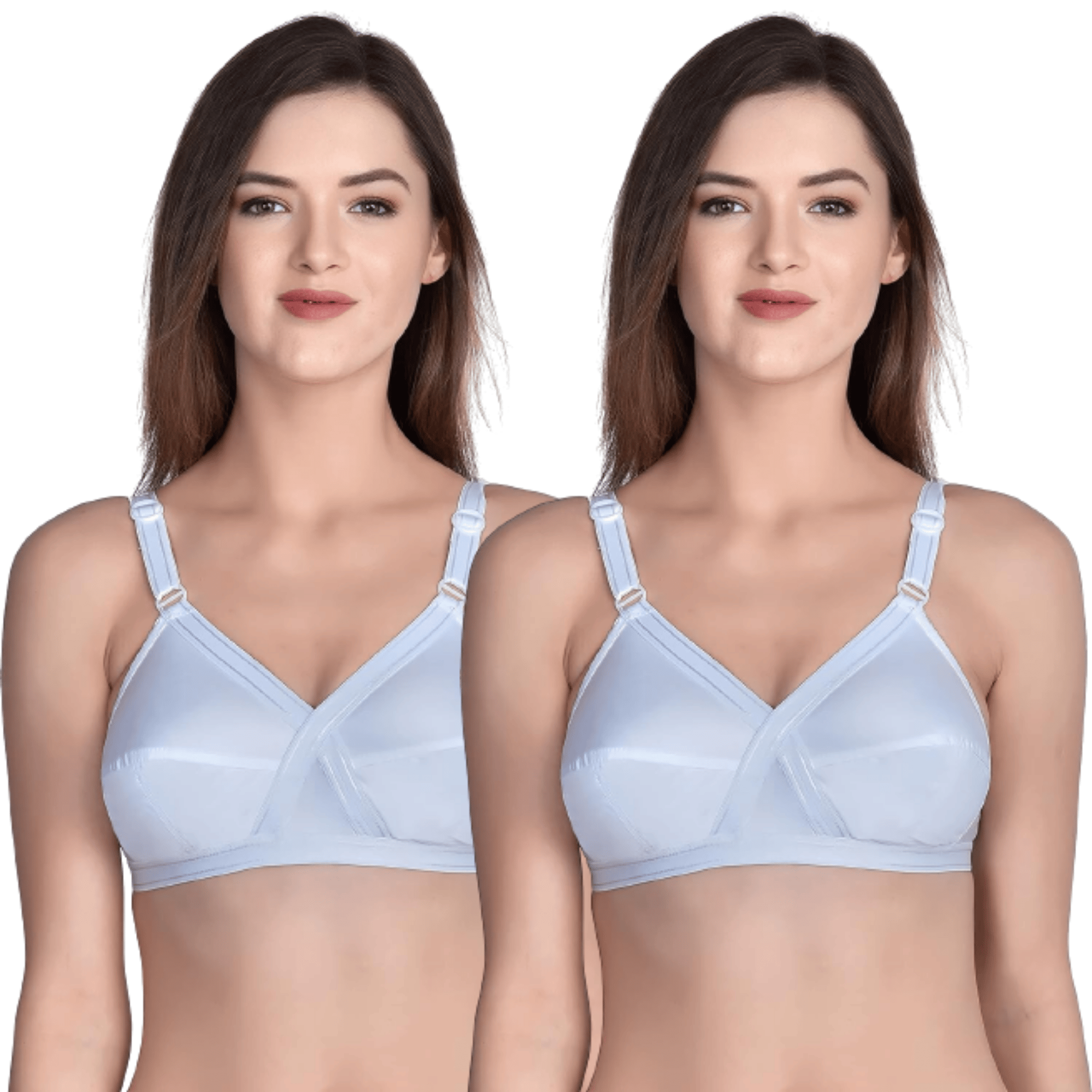 FASHION BONES Full Coverage Daily Use Cotton Cross Bra in Cup Size