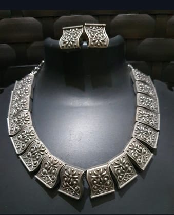 German Silver Antique Finished Jewelry Set