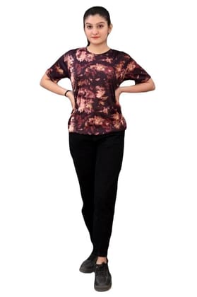 Sativa Women's Cotton Crew Neck Half Sleeve Regular Fit Womens T-Shirt